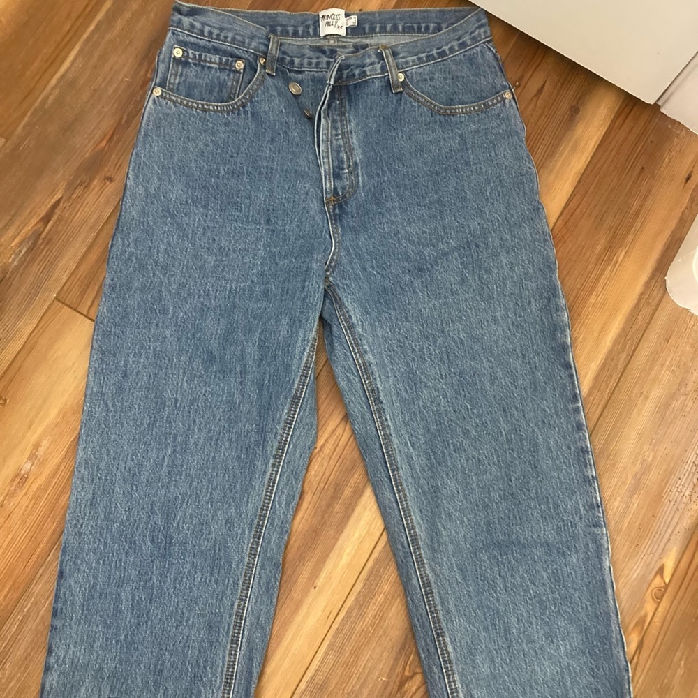 Princess Polly Classic High-Rise Blue Denim Jeans